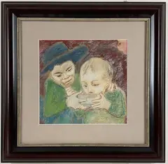 Untitled by Lillian Freiman, Pastel on paper, sold Aug 2024