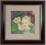 Untitled by Lillian Freiman, Pastel on paper, sold Aug 2024
