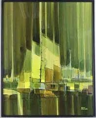 Untitled by Wilmer G. Behler, Oil on board, sold Aug 2024