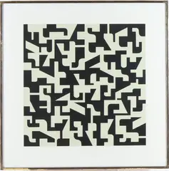 F-Gb by Norman Ives, Screenprint, sold Aug 2024