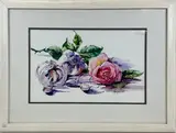 Three Roses by Marjorie Graham Trout, Watercolor, sold Aug 2024