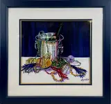 Party Bucket by Marjorie Graham Trout, Watercolor, sold Aug 2024