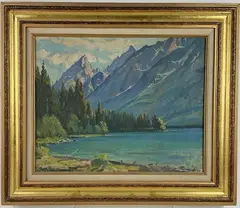 Untitled by Olaf Moller, Oil on Canvas, sold Aug 2024