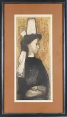 Untitled by Étienne Ret, Lithograph, sold Sep 2024