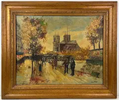Untitled by René-Paul Huet, Oil on Canvas, sold Sep 2024