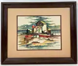 Untitled by Thomas Flavell, Watercolor, sold Sep 2024