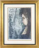 Woman with Unicorn by Étienne Ret, Lithograph, sold Sep 2024