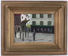 Untitled by Joseph Lane, Oil on board, sold Oct 2024