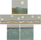 Untitled by Richard Kemble, Woodcuts in color on paper (4), sold Oct 2024
