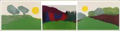Untitled by Richard Kemble, Woodcuts in color on paper (3), sold Oct 2024