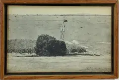 The Field by Michael Kessler, Graphite on paper, sold Nov 2024