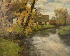 Untitled by Frederic Charles Vipond Ede, Oil on board, sold Nov 2024