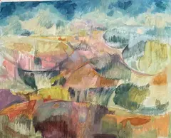 Untitled by Marlene E. Miller, Oil on loose canvas, sold Nov 2024