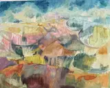 Untitled by Marlene E. Miller, Oil on loose canvas, sold Nov 2024