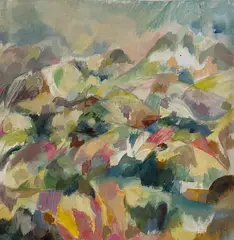 Untitled by Marlene E. Miller, Oil on loose canvas, sold Nov 2024