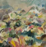 Untitled by Marlene E. Miller, Oil on loose canvas, sold Nov 2024