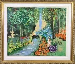 The Shaded Creek by Yuval Wolfson, Serigraph, sold Nov 2024