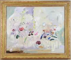 Table Top Arrangement by Sterling Boyd Strauser, Oil on board, sold Nov 2024