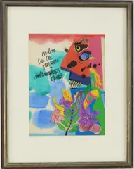 In Love Lies the Fearsome Metamorphasis of Self by Samuel Maitin, Mixed media collage, sold Nov 2024