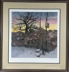 Borderlands by Peter Sculthorpe, Lithograph, sold Dec 2024