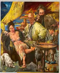 Untitled by Peter Leventhal, Oil on canvas, sold Dec 2024