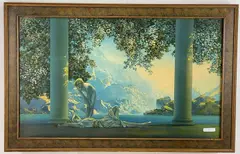Daybreak by Maxfield Parrish, Lithograph of Parrish's "Daybreak", sold Dec 2024
