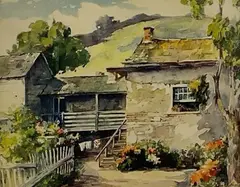 Untitled by David Schwartz, Watercolor, sold Dec 2024