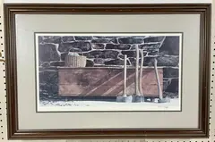 The Woodsman by Peter Sculthorpe, Lithograph, sold Jan 2025