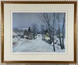 The Road to Center Bridge by Edward Willis Redfield, Lithograph, sold Jan 2025