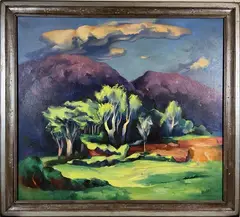 Untitled by Richard Rogers, Oil on canvas, sold Jan 2025
