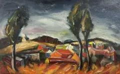 Untitled by Richard Rogers, Oil on canvas, sold Jan 2025