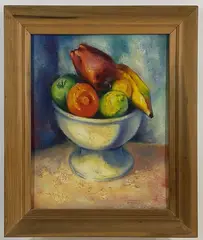 Untitled by Richard Rogers, Oil on board, sold Jan 2025