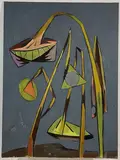 Untitled by Richard Rogers, Oil on board, sold Jan 2025