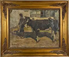 Untitled by Heinz Theis, Oil on canvas, sold Jan 2025