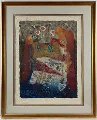 Untitled by David Dodsworth, Serigraph on embossed paper, sold Jan 2025