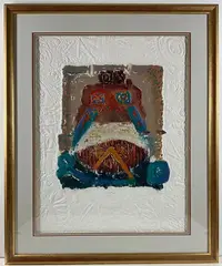 Untitled by David Dodsworth, Serigraph on embossed paper, sold Jan 2025