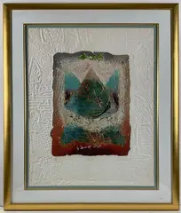 Untitled by David Dodsworth, Serigraph on embossed paper, sold Jan 2025