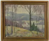 Untitled by Angelo Charles Scibetta, Oil on board, sold Jan 2025