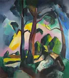 Untitled by Richard Rogers, Oil on canvas, sold Feb 2025