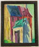 Untitled by Richard Rogers, Oil on board, sold Feb 2025