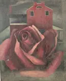 Untitled by Richard Rogers, Oil on board, sold Feb 2025