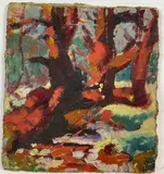 Untitled by Richard Rogers, Oil on board, sold Feb 2025