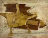 Untitled by Richard Rogers, Oil on board, sold Feb 2025