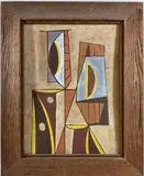 Untitled by Richard Rogers, Oil on board, sold Feb 2025