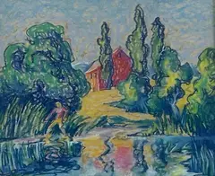 Untitled by Richard Rogers, Watercolor, sold Feb 2025