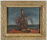 Pump by the Sea by Richard Rogers, Oil on canvas "Pump by the Sea", sold Feb 2025