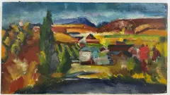 Untitled by Richard Rogers, Oil on canvas, sold Feb 2025