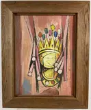 Untitled by Richard Rogers, Oil on board, sold Feb 2025