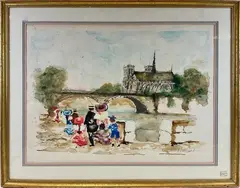 Untitled by Urbain Emmanuel Huchet, Watercolor, sold Feb 2025