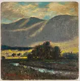 Untitled by Eleanor Beatrice Acker, Oil on board, sold Feb 2025